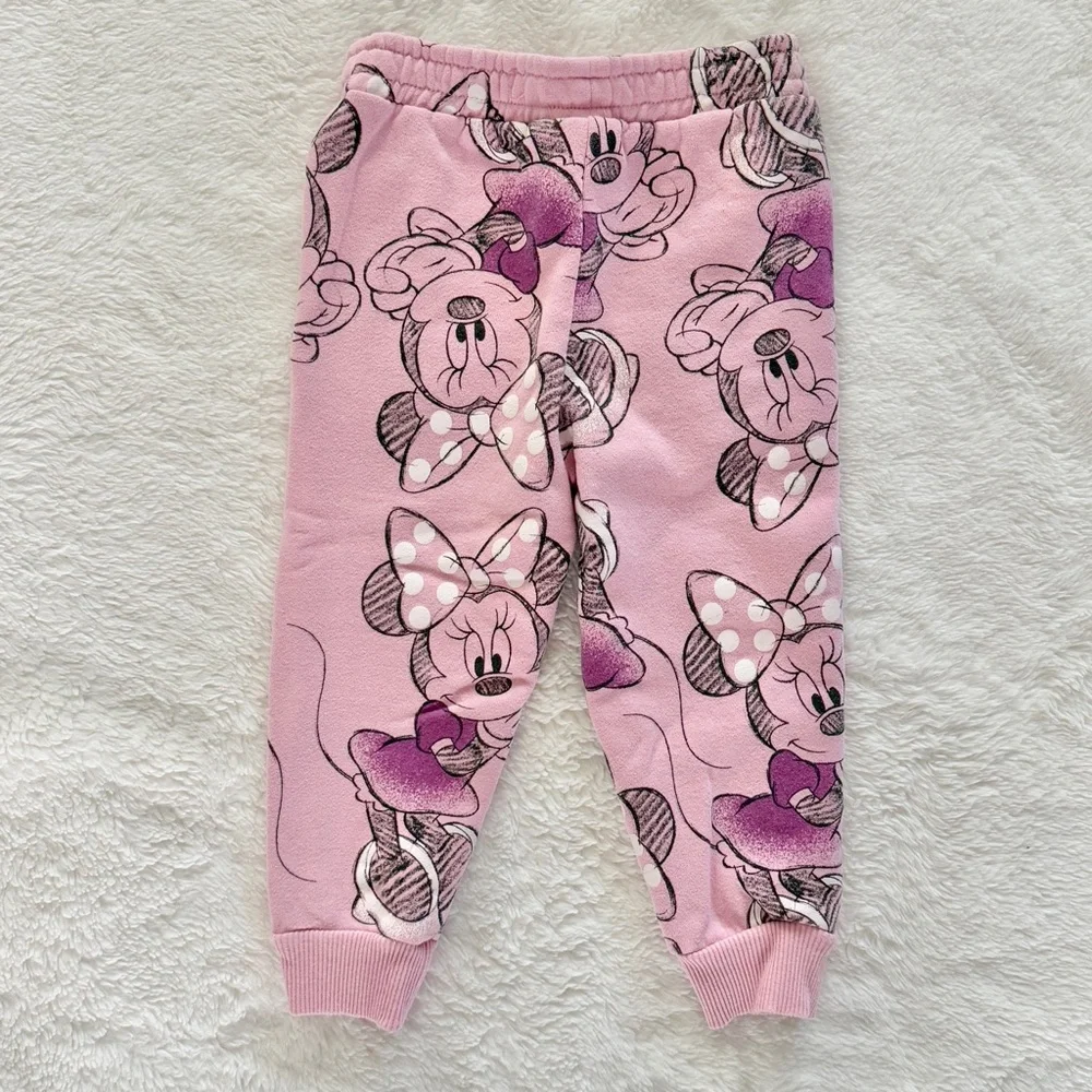 Disney Minnie Mouse Sweatshirt Jogger Set Pink Size 2T